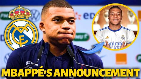 NOW NOBODY EXPECTS THIS FROM MBAPPÉ SURPRISED EVERYONE REAL MADRID