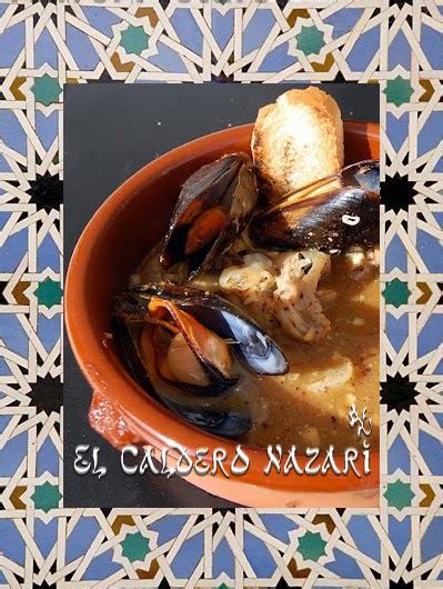 EL CALDERO NAZARÍ SOPA DE CABEZA DE RAPE MEJILLONES Y AVELLANAS