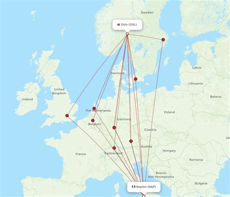 All Flight Routes From Oslo To Naples Osl To Nap Flight Routes