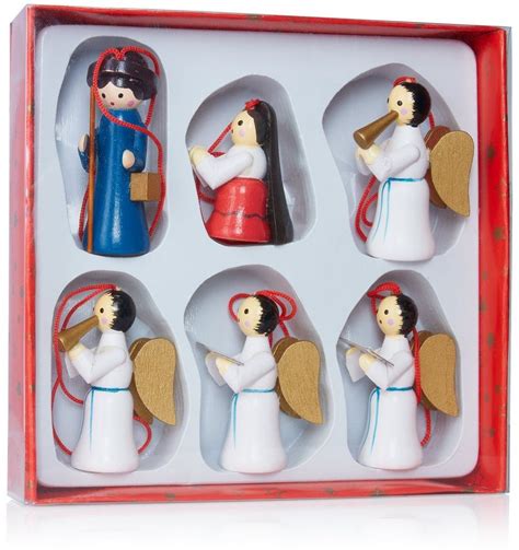 BRUBAKER Christbaumschmuck Weihnachtsanhänger Set Maria und Joseph