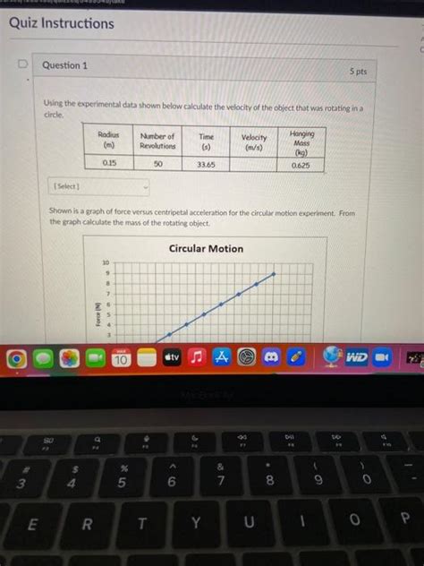 Solved Using The Experimental Data Shown Below Calculate The Chegg