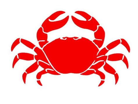 Crab Vinyl Decal Car Sticker Laptop Nautical Decal Permanent