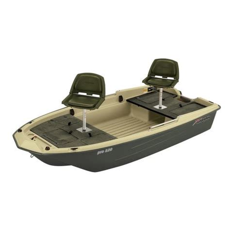 Sun Dolphin Pro 120 2 Man Fishing Boat Padded Swivel Seats Included