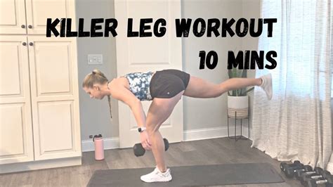 Killer Leg Workout Minutes With Dumbbells Youtube