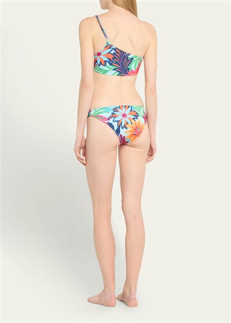 Ramy Brook Deborah Floral One Shoulder Bikini Top Bergdorf Goodman