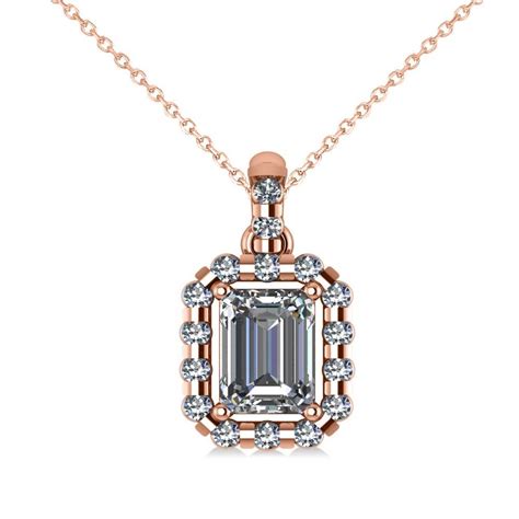 Pin On Emerald Cut Diamond Necklaces