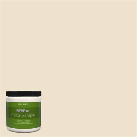 BEHR PREMIUM PLUS 8 Oz PPU7 15 Ivory Lace Semi Gloss Interior