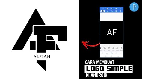 Af Logo Design Cara Membuat Logo Monogram Huruf Di Pixellab Youtube