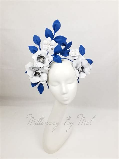 Leather Floral Fascinator Headpiece Diy Tiara Headpieces Headdress