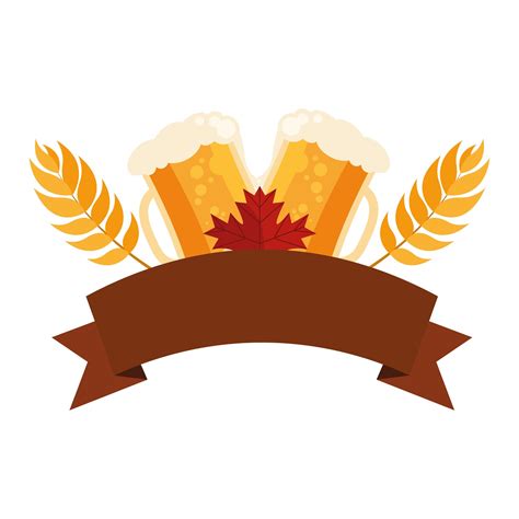 Beer Glasses With Wheat Ears Vector Design 1889978 Vector Art At Vecteezy