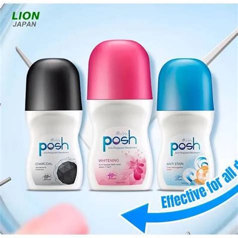 Posh Deodorant Roll On Anti Perspirant 50 Ml Lazada Indonesia