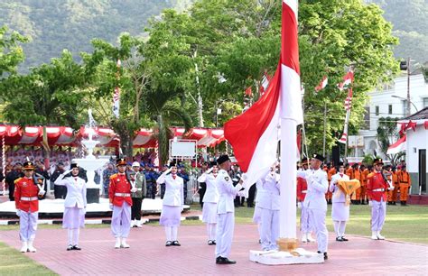 InfoPublik UPACARA PENURUNAN BENDERA Di GORONTALO