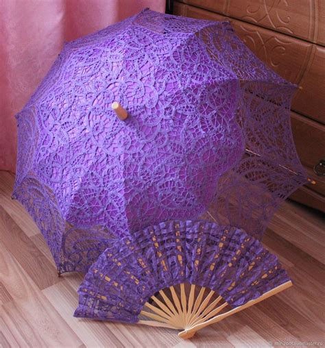 Кружевной зонт №24 Сиреневый в интернет-магазине на Ярмарке Мастеров ...