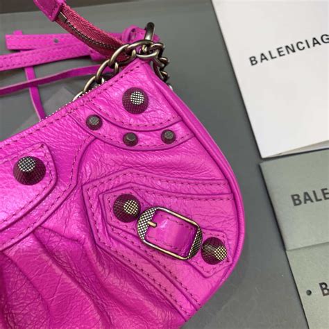 Balenciaga Vg Le Cagole Mini Multipouch In Sky Pink Arena