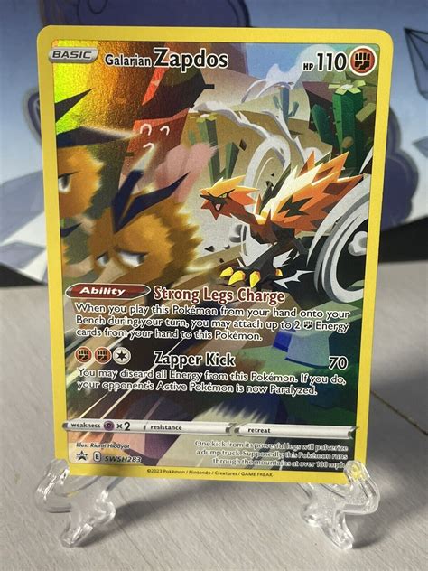 Swsh Galarian Zapdos Crown Zenith Promo In Hand Pokemon Card Values