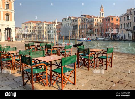 Grand Canal, Street Cafe, Venice, Veneto, Italy Stock Photo: 47277939 ...