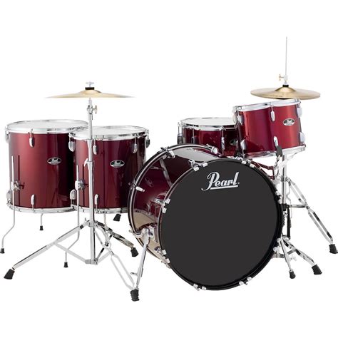 Pearl Roadshow 5 Piece Rock Drum Set Wine Red Musicians Friend