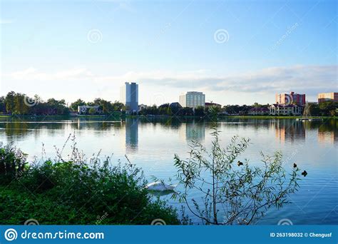 Landscape Of City Center Of Lakeland Stock Photo Image Of Hunt City