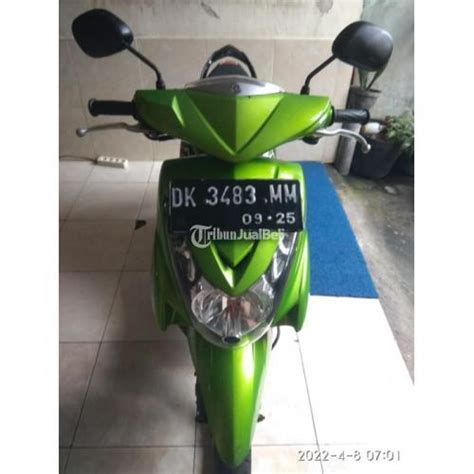 Motor Yamaha Mio Tahun 2010 Bekas Warna Hijau Surat Lengkap Di Denpasar