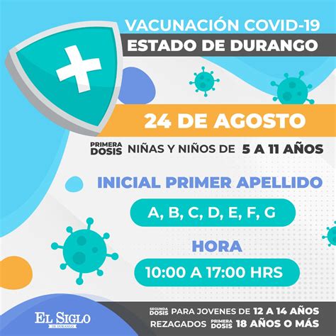 Hoy inicia vacunación infantil antiCovid en Durango