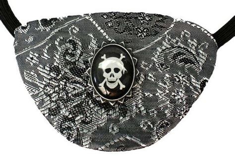 Eye Patch Gothic Skull Silver Victorian By Jenkittyscloset On Etsy Gothic Skulls Victorian