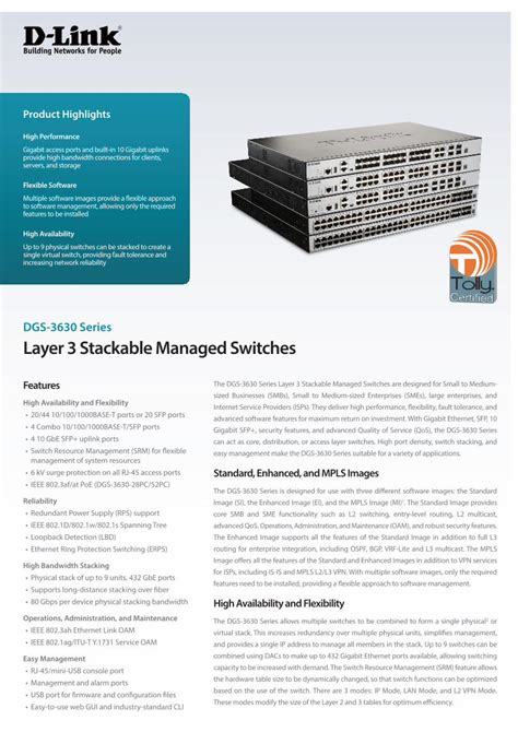 (PDF) Layer 3 Stackable Managed Switches - DOKUMEN.TIPS