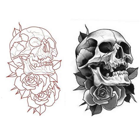 Pin Van Jareeeeed Op Tatuajes Tatoeage Stencils Schedel