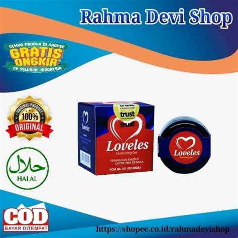 Jual Loveles Moisturizing Gel Original Bpom Obat Oles Herbal Stamina