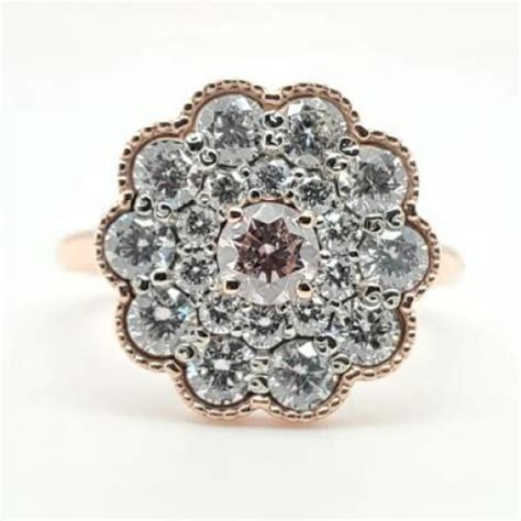rose gold pink diamond ring adorian jewelry