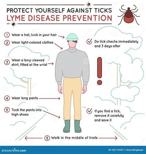 Tick Disease Poster Stock Vector Illustration Of Bite