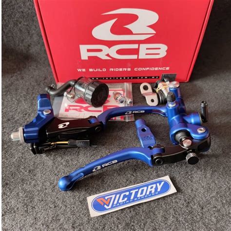 Jual PROMO MASTER REM RCB RACING BOY S1 14MM FORGING BIRU KANAN