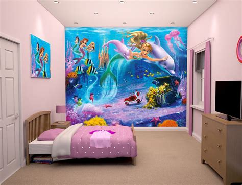 Walltastic Mermaids Kids Wall Mural Mermaid Kids Rooms Mermaid Room