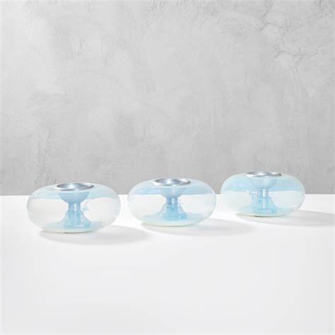 Blaue Murano Glas Tischlampen In Donut Form Von Leucos Er Er Set