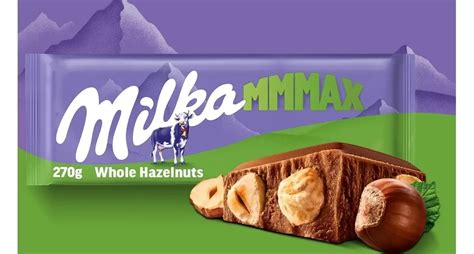 Milka Mmmax Czekolada mleczna z całymi orzechami laskowymi 270 g