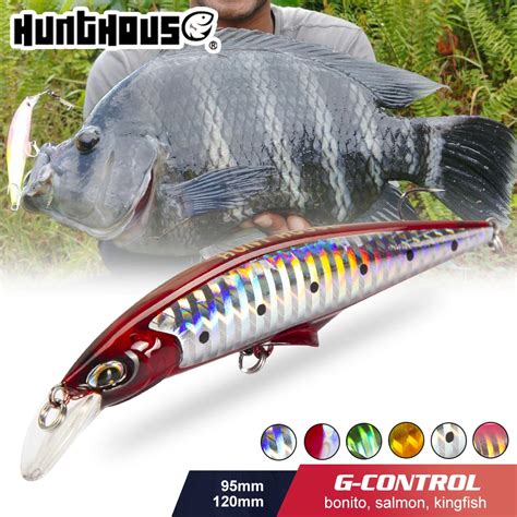 Hunthouse G Contorl Minnow Afundando Isca De Pesca De Gua Salgada