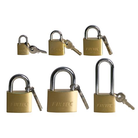 Fixtec Padlock Top Security Copper Pad Lock Door Brass Padlocks China