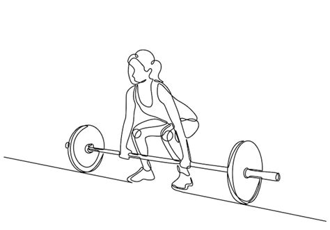 Premium Vector Weight Training Drawing Of Woman Muscle Vector Female