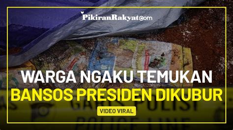 Viral Warga Mengaku Temukan Sembako Bansos Presiden Dikubur Di Depok