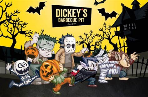 No Tricks Only Treats At Dickeys Barbecue Pit Halloween Restaurant