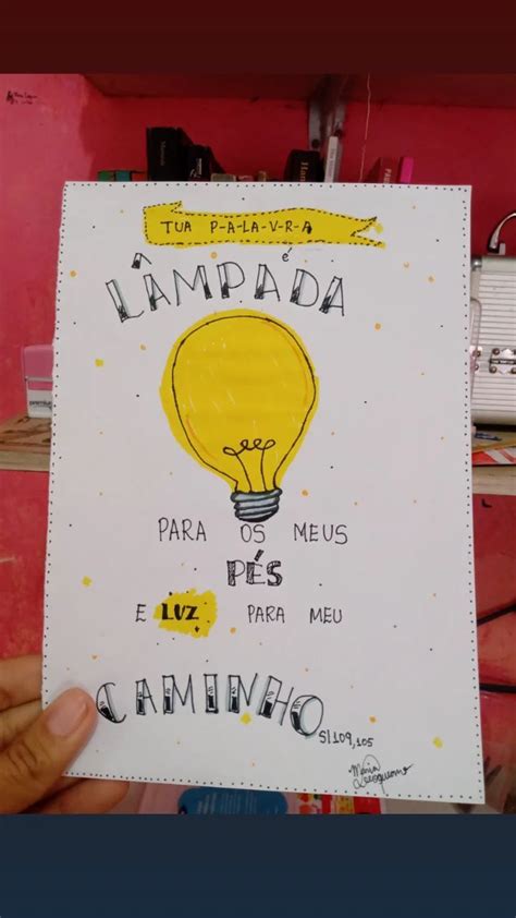 Tua P A L A V R A L Mpada Para Os Meus P S E Luz Para Meu Caminho