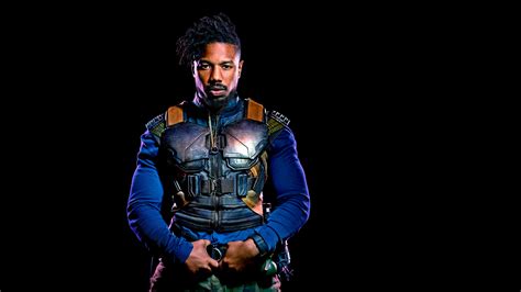 X Resolution Michael B Jordan As Erik Killmonger In Black