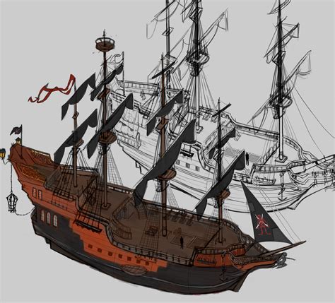 Artstation Pirate Ship Concept