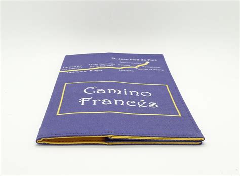 Camino Frances Map Credential Cover Pilgrim Passport Holder French Way