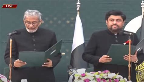 Sindh Governor Administers Oath To Caretaker Cm Justice Retd Maqbool