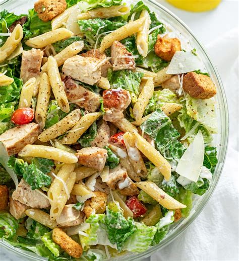 Chicken Caesar Pasta Salad The Cozy Cook