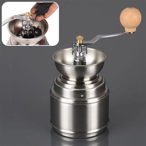 Manual Coffee Bean Grinder Stainless Steel Burr Grinder With Ceramic