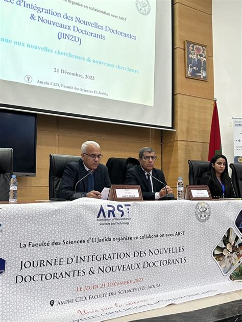 Formation Des Doctorants De Lucd Del Jadida Loccasion De La Re