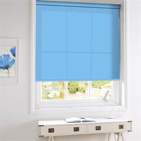 Conna Blue Roller Blind Bolton Blinds