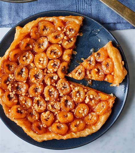 Salted Caramel Banana Tarte Tatin Asda Good Living Recipe British Baking Show Recipes