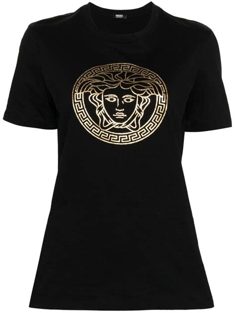 Versace Medusa Cotton T Shirt Black Farfetch